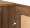 vidaXL - Wandkast - 69,5x34x90 - cm - bewerkt - hout - artisanaal - eikenkleur