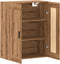 vidaXL - Wandkast - 69,5x34x90 - cm - bewerkt - hout - artisanaal - eikenkleur