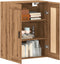 vidaXL - Wandkast - 69,5x34x90 - cm - bewerkt - hout - artisanaal - eikenkleur
