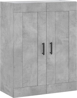 vidaXL - Wandkast - 69,5x34x90 - cm - bewerkt - hout - betongrijs