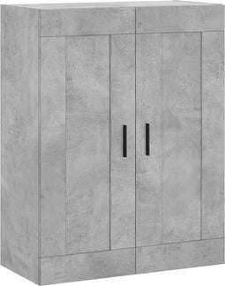 vidaXL - Wandkast - 69,5x34x90 - cm - bewerkt - hout - betongrijs