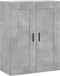 vidaXL - Wandkast - 69,5x34x90 - cm - bewerkt - hout - betongrijs