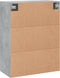 vidaXL - Wandkast - 69,5x34x90 - cm - bewerkt - hout - betongrijs