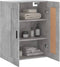vidaXL - Wandkast - 69,5x34x90 - cm - bewerkt - hout - betongrijs