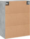 vidaXL - Wandkast - 69,5x34x90 - cm - bewerkt - hout - betongrijs