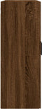 vidaXL - Wandkast - 69,5x34x90 - cm - bewerkt - hout - bruin - eikenkleur