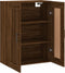vidaXL - Wandkast - 69,5x34x90 - cm - bewerkt - hout - bruin - eikenkleur