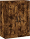 vidaXL - Wandkast - 69,5x34x90 - cm - bewerkt - hout - gerookt - eikenkleurig