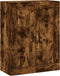 vidaXL - Wandkast - 69,5x34x90 - cm - bewerkt - hout - gerookt - eikenkleurig