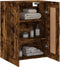vidaXL - Wandkast - 69,5x34x90 - cm - bewerkt - hout - gerookt - eikenkleurig