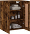vidaXL - Wandkast - 69,5x34x90 - cm - bewerkt - hout - gerookt - eikenkleurig