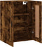 vidaXL - Wandkast - 69,5x34x90 - cm - bewerkt - hout - gerookt - eikenkleurig
