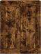 vidaXL - Wandkast - 69,5x34x90 - cm - bewerkt - hout - gerookt - eikenkleurig