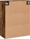 vidaXL - Wandkast - 69,5x34x90 - cm - bewerkt - hout - gerookt - eikenkleurig