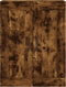 vidaXL - Wandkast - 69,5x34x90 - cm - bewerkt - hout - gerookt - eikenkleurig