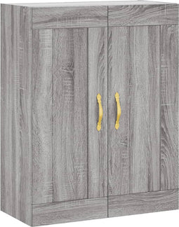 vidaXL - Wandkast - 69,5x34x90 - cm - bewerkt - hout - grijs - sonoma - eikenkleurig