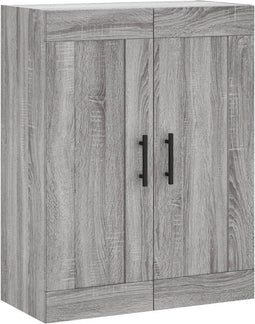 vidaXL - Wandkast - 69,5x34x90 - cm - bewerkt - hout - grijs - sonoma - eikenkleurig