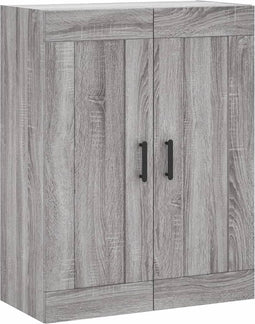 vidaXL - Wandkast - 69,5x34x90 - cm - bewerkt - hout - grijs - sonoma - eikenkleurig