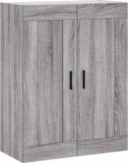 vidaXL - Wandkast - 69,5x34x90 - cm - bewerkt - hout - grijs - sonoma - eikenkleurig