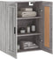 vidaXL - Wandkast - 69,5x34x90 - cm - bewerkt - hout - grijs - sonoma - eikenkleurig