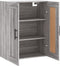 vidaXL - Wandkast - 69,5x34x90 - cm - bewerkt - hout - grijs - sonoma - eikenkleurig