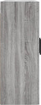 vidaXL - Wandkast - 69,5x34x90 - cm - bewerkt - hout - grijs - sonoma - eikenkleurig