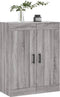 vidaXL - Wandkast - 69,5x34x90 - cm - bewerkt - hout - grijs - sonoma - eikenkleurig