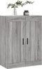 vidaXL - Wandkast - 69,5x34x90 - cm - bewerkt - hout - grijs - sonoma - eikenkleurig