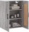 vidaXL - Wandkast - 69,5x34x90 - cm - bewerkt - hout - grijs - sonoma - eikenkleurig
