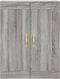 vidaXL - Wandkast - 69,5x34x90 - cm - bewerkt - hout - grijs - sonoma - eikenkleurig