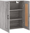 vidaXL - Wandkast - 69,5x34x90 - cm - bewerkt - hout - grijs - sonoma - eikenkleurig