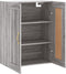 vidaXL - Wandkast - 69,5x34x90 - cm - bewerkt - hout - grijs - sonoma - eikenkleurig