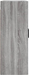 vidaXL - Wandkast - 69,5x34x90 - cm - bewerkt - hout - grijs - sonoma - eikenkleurig