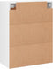 vidaXL - Wandkast - 69,5x34x90 - cm - bewerkt - hout - hoogglans - wit