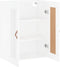 vidaXL - Wandkast - 69,5x34x90 - cm - bewerkt - hout - hoogglans - wit