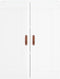 vidaXL - Wandkast - 69,5x34x90 - cm - bewerkt - hout - hoogglans - wit