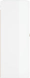 vidaXL - Wandkast - 69,5x34x90 - cm - bewerkt - hout - hoogglans - wit