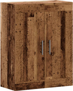 vidaXL - Wandkast - 69,5x34x90 - cm - bewerkt - hout - oud - houtkleurig