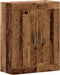 vidaXL - Wandkast - 69,5x34x90 - cm - bewerkt - hout - oud - houtkleurig