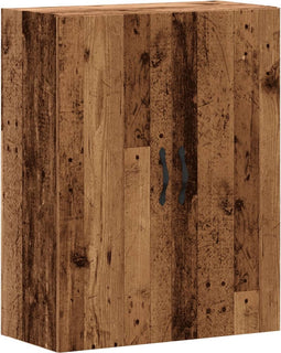 vidaXL - Wandkast - 69,5x34x90 - cm - bewerkt - hout - oud - houtkleurig