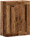 vidaXL - Wandkast - 69,5x34x90 - cm - bewerkt - hout - oud - houtkleurig