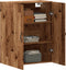 vidaXL - Wandkast - 69,5x34x90 - cm - bewerkt - hout - oud - houtkleurig