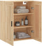 vidaXL - Wandkast - 69,5x34x90 - cm - bewerkt - hout - sonoma - eikenkleurig
