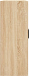vidaXL - Wandkast - 69,5x34x90 - cm - bewerkt - hout - sonoma - eikenkleurig
