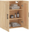 vidaXL - Wandkast - 69,5x34x90 - cm - bewerkt - hout - sonoma - eikenkleurig