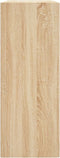 vidaXL - Wandkast - 69,5x34x90 - cm - bewerkt - hout - sonoma - eikenkleurig