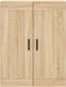 vidaXL - Wandkast - 69,5x34x90 - cm - bewerkt - hout - sonoma - eikenkleurig