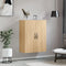 vidaXL - Wandkast - 69,5x34x90 - cm - bewerkt - hout - sonoma - eikenkleurig