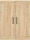 vidaXL - Wandkast - 69,5x34x90 - cm - bewerkt - hout - sonoma - eikenkleurig
