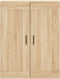 vidaXL - Wandkast - 69,5x34x90 - cm - bewerkt - hout - sonoma - eikenkleurig